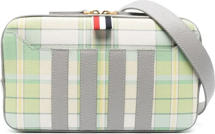 Plaid-Check Print Belt Bag