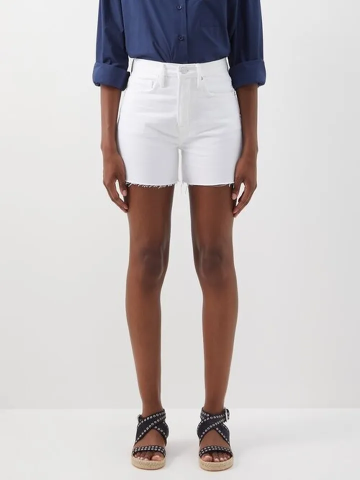 High Rise Vintage Denim Shorts