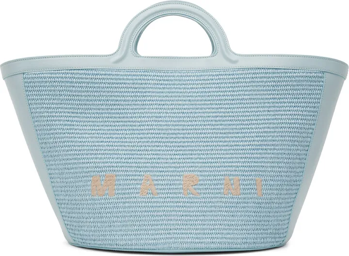 Marni Blue Large Tropicalia Tote