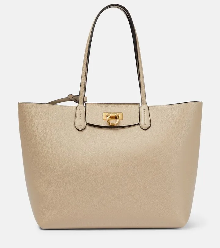 Gancini Small leather tote bag