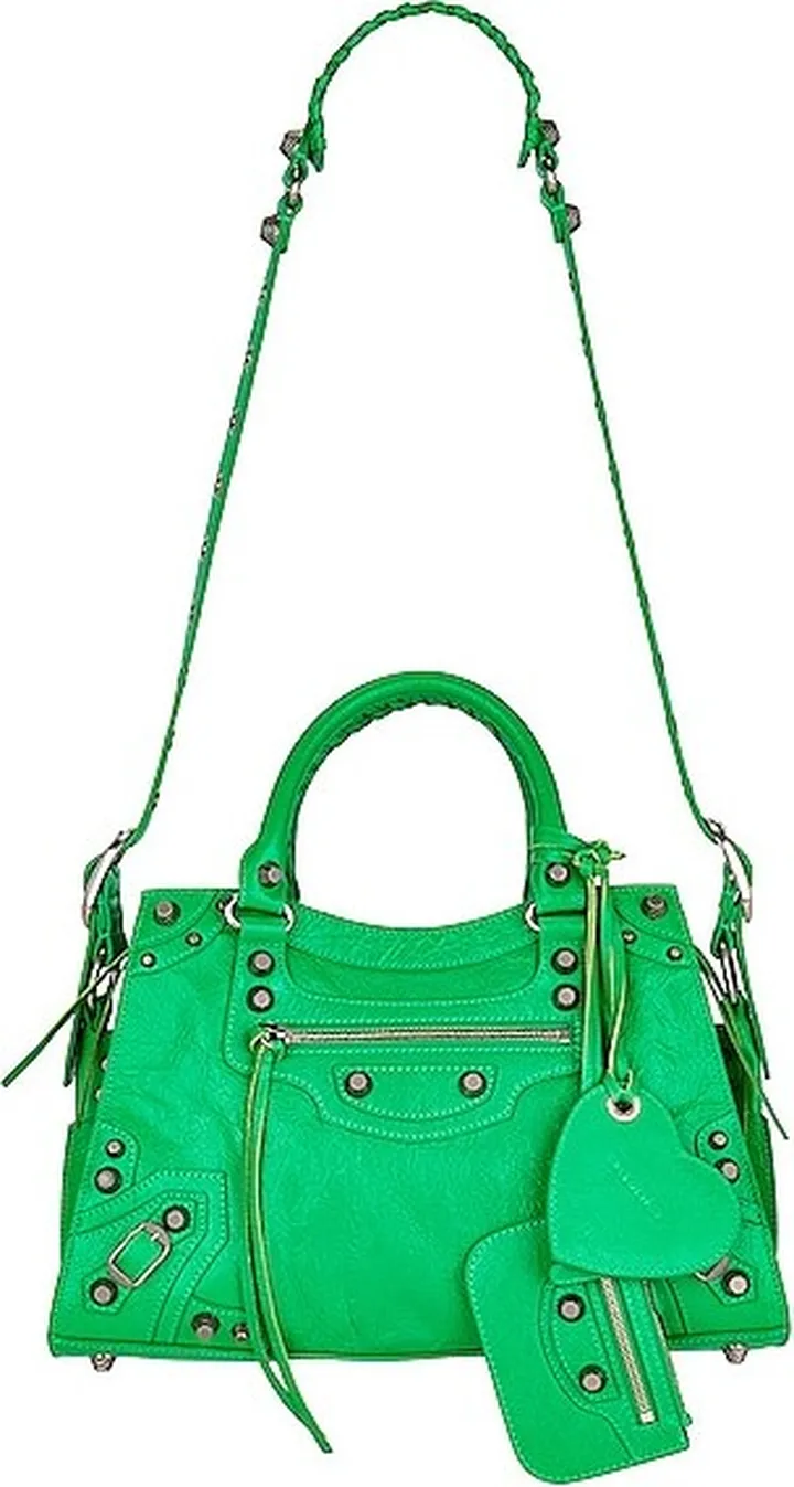 Balenciaga Small Neo Cagole City Bag in Green
