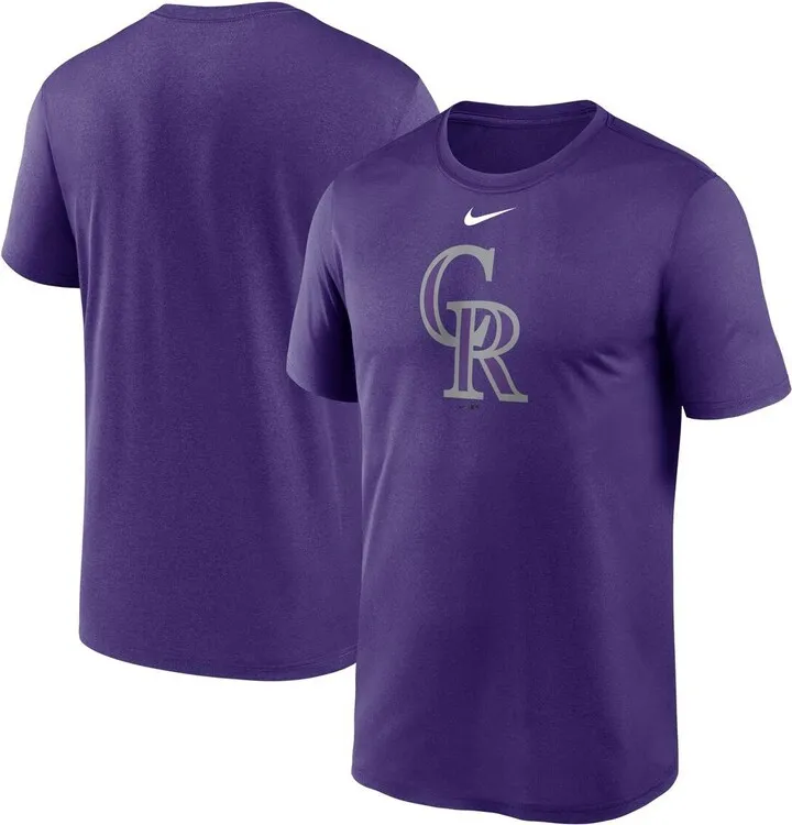 Men's Nike Purple Colorado Rockies New Legend Logo T-shirt