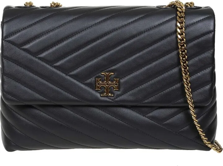 Kira Shoulder Bag In Black Leather