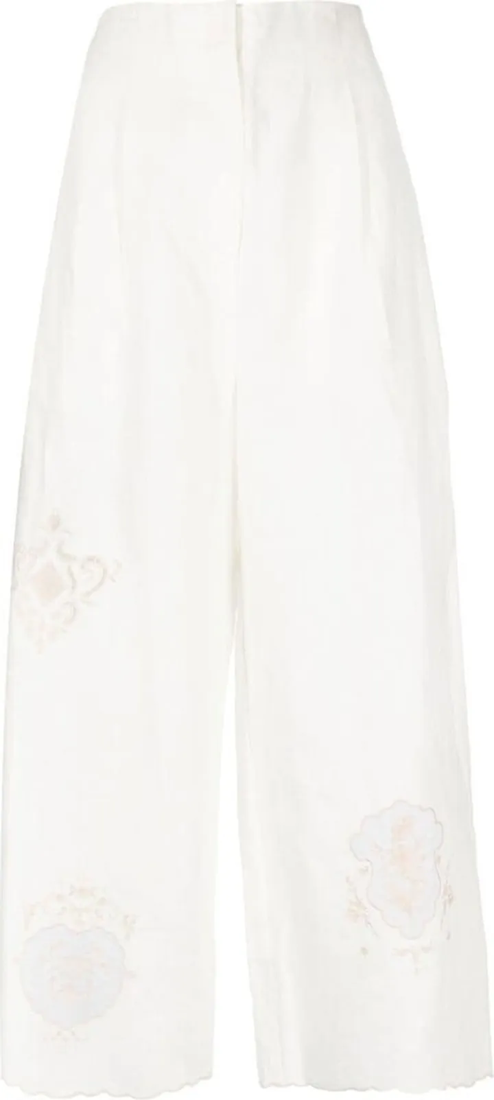 Laurie wide-leg cropped trousers