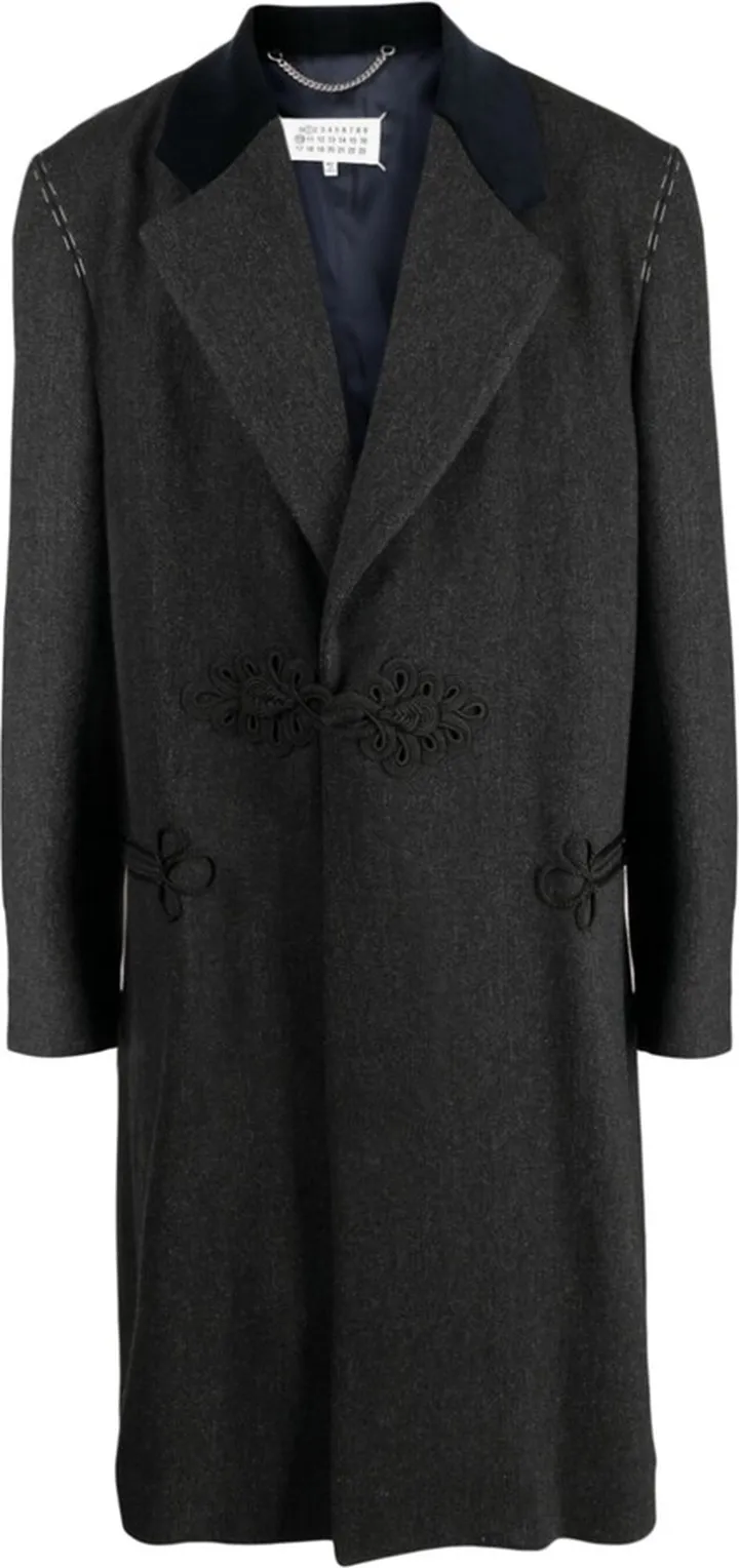Single-Breasted Wool Coat