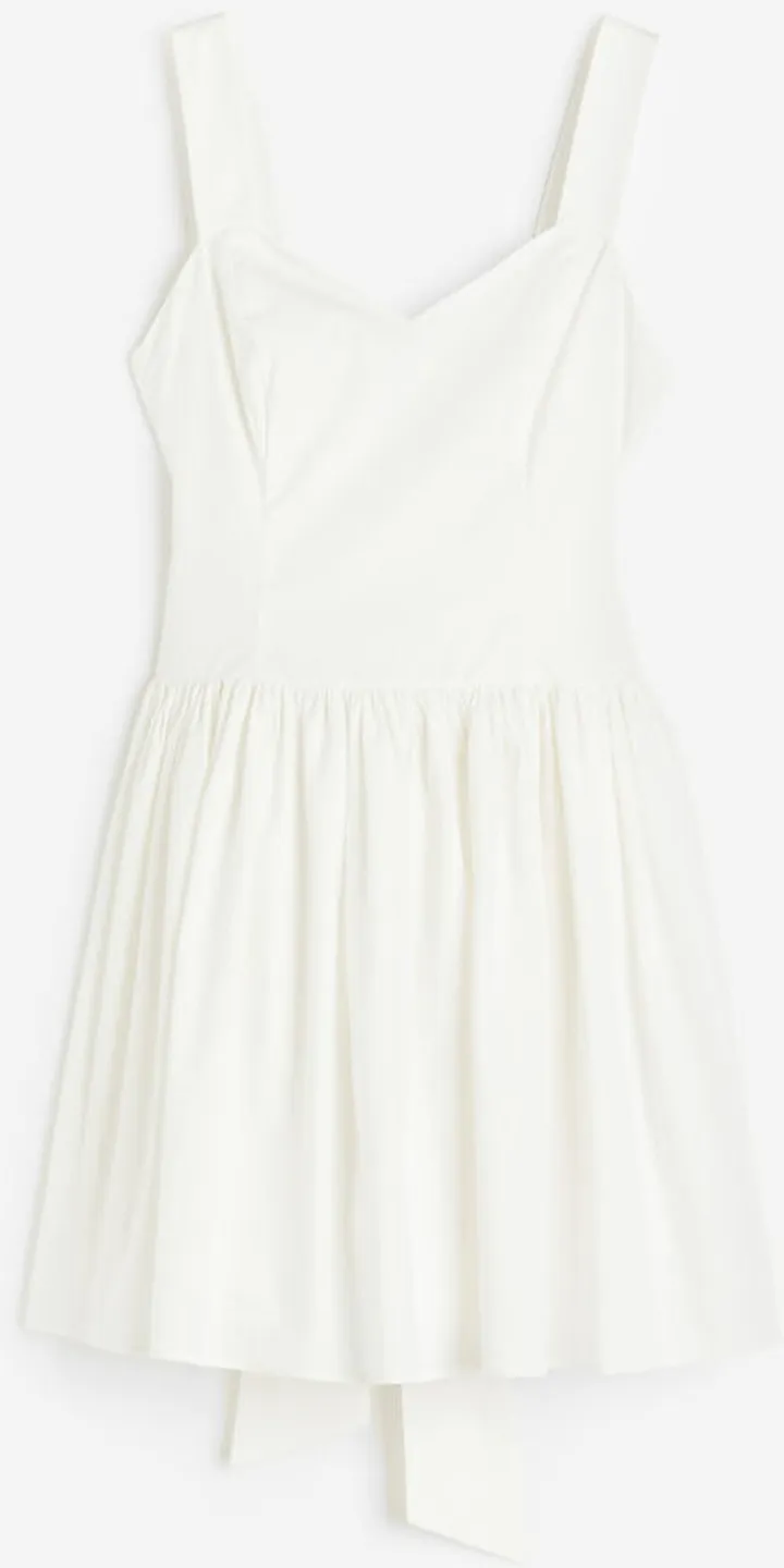 Tie-detail Cotton Dress