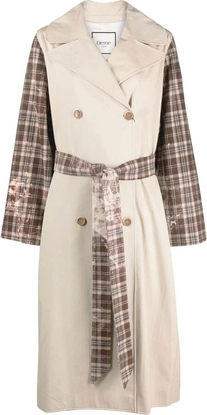Multi-Panel Double-Breasted Coat