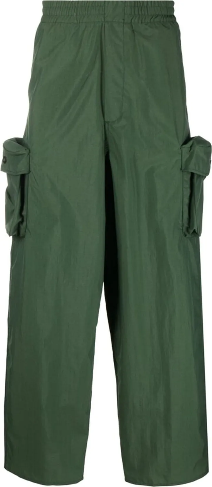 Wide-Leg Cargo Trousers