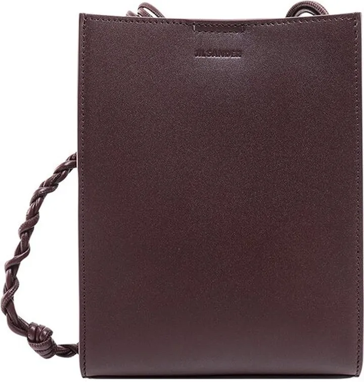 Jil Sander Logo Embossed Crossbody Bag