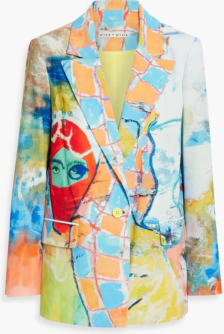 + Kidsuper Denny printed crepe blazer