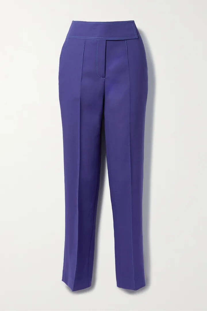 Christopher John Rogers - Cady Straight-leg Pants - Blue