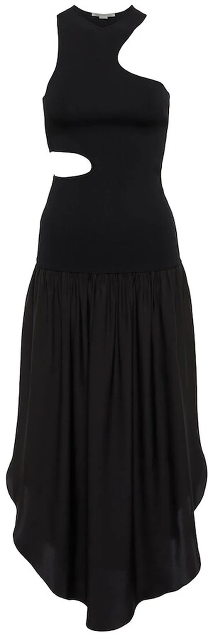 Asymmetric cutout midi dress