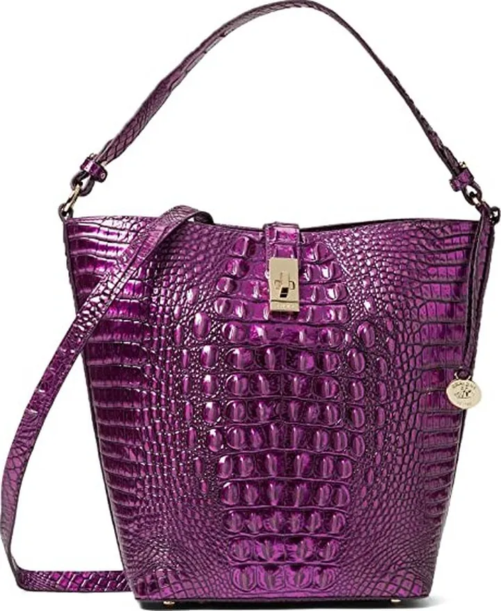 Brahmin Melbourne Shira Bucket (Purple Potion) Handbags