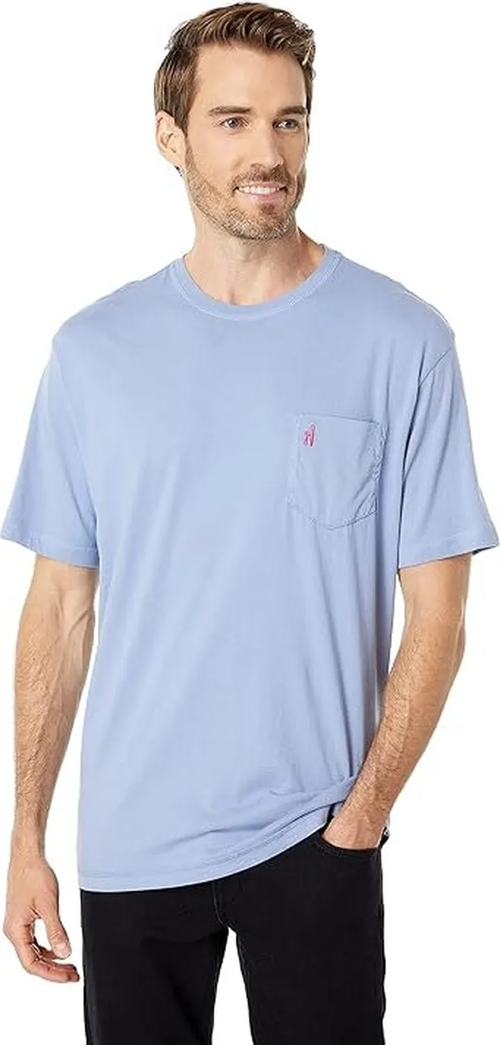 johnnie-O Dale Crew Neck T-Shirt (Periwinkle) Men's Clothing