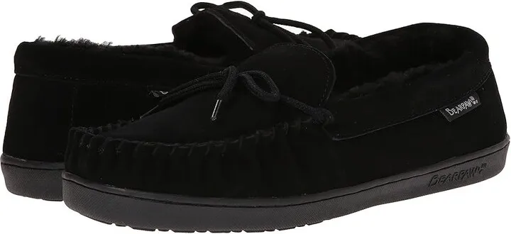 Bearpaw Moc II (Black) Men's Slip on Shoes