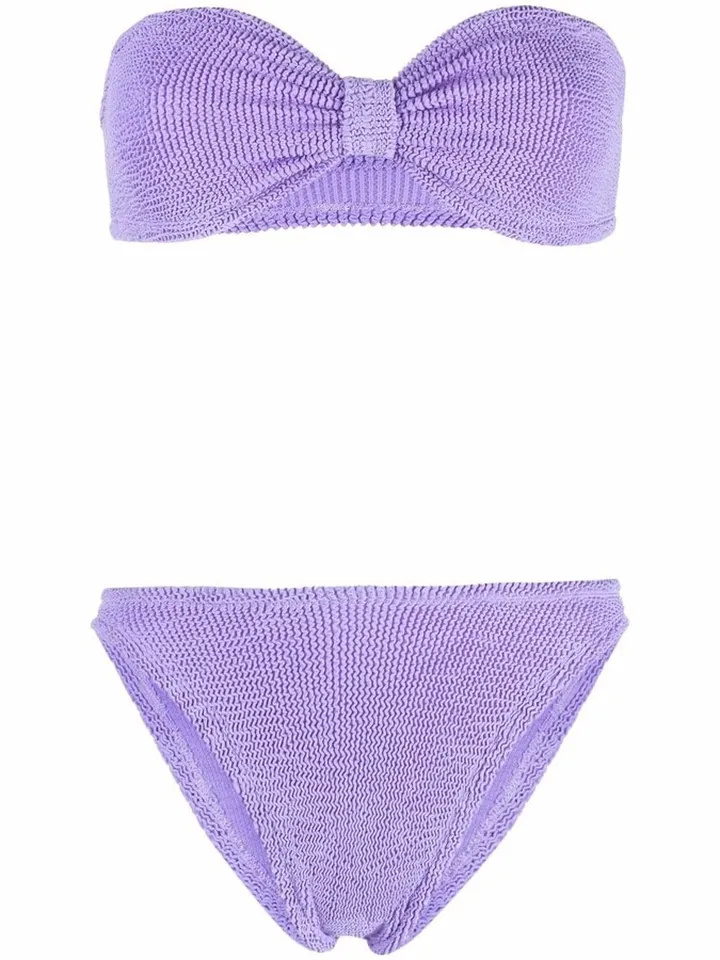 Jean knit bandeau bikini