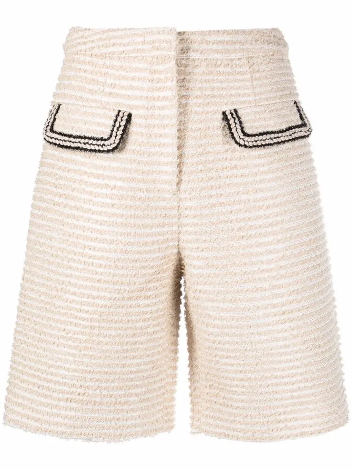 Tweed Knee-Length Shorts