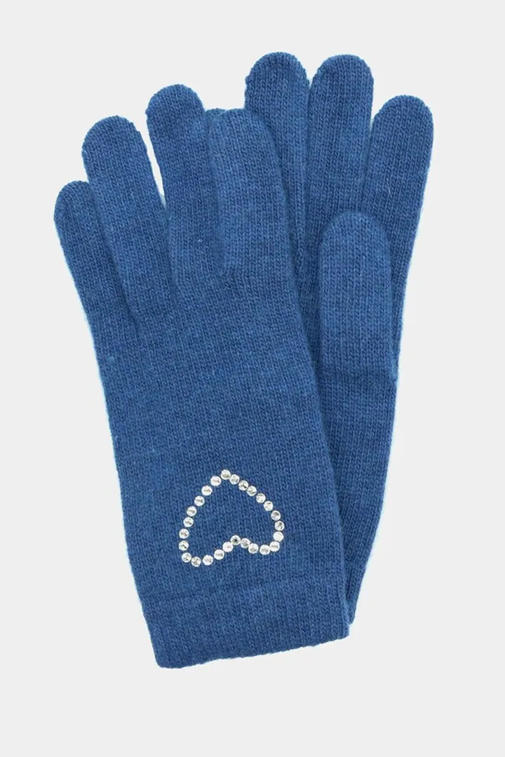 Crystals Heart Gloves