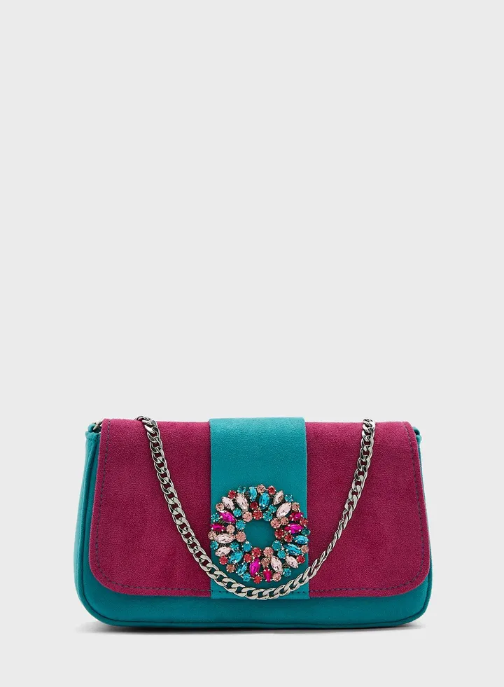 Chain Detail Crossbody Bag