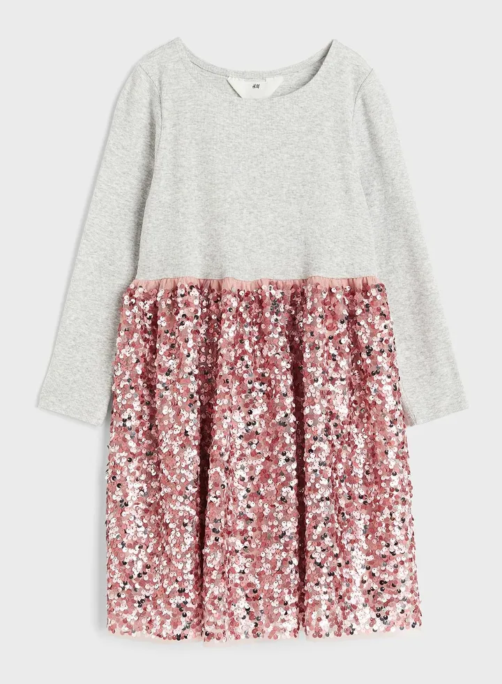 Kids Sequined Midi Dress