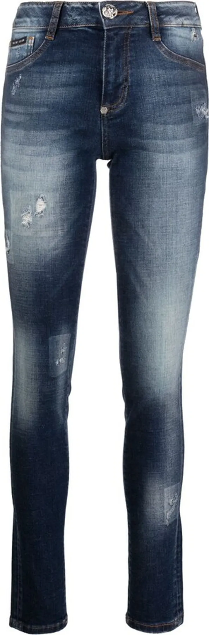 Bleached Denim Jeggings