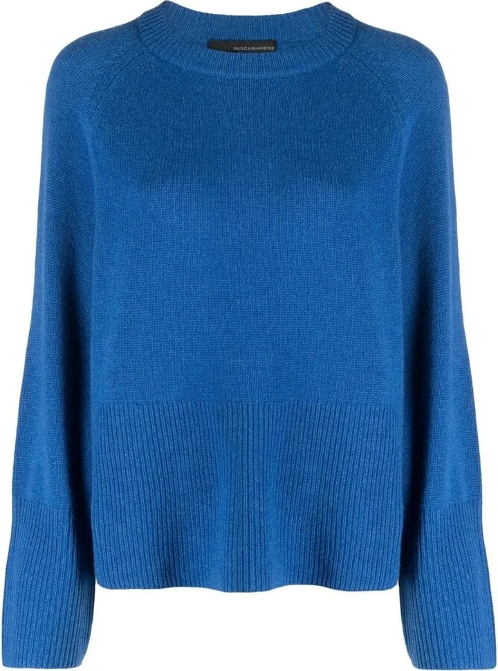 Krystal ribbed-knit cashmere top
