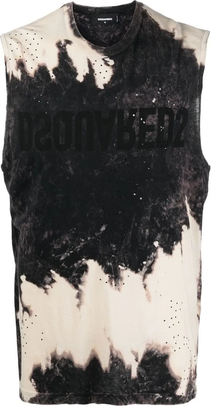 Tie-Dye Logo-Print Tank Top
