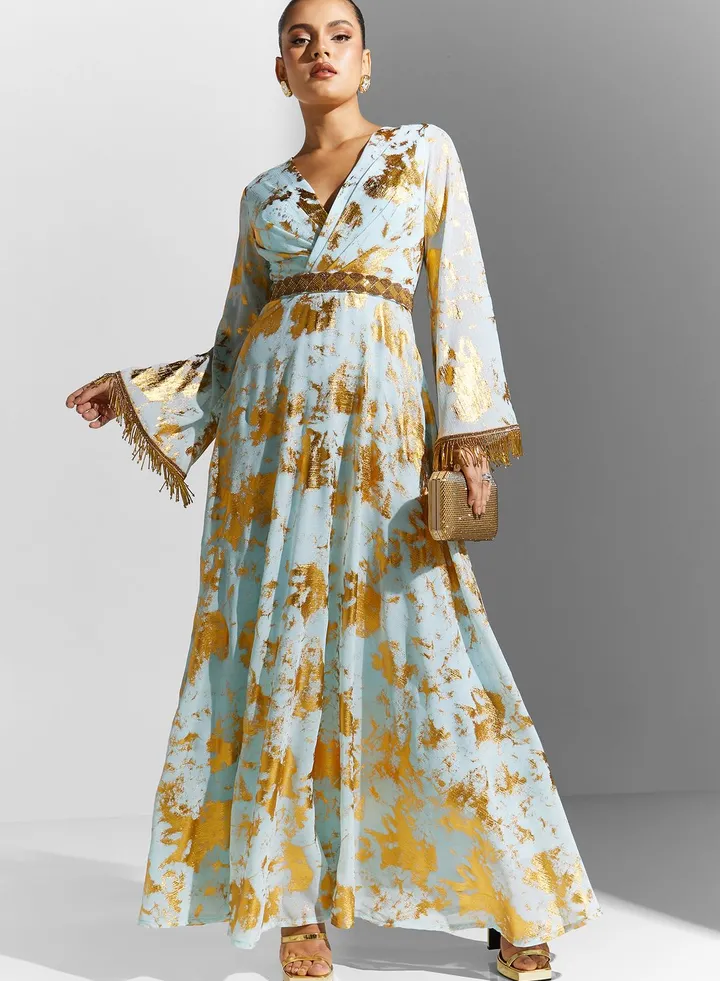 Metallic Printed Dresses