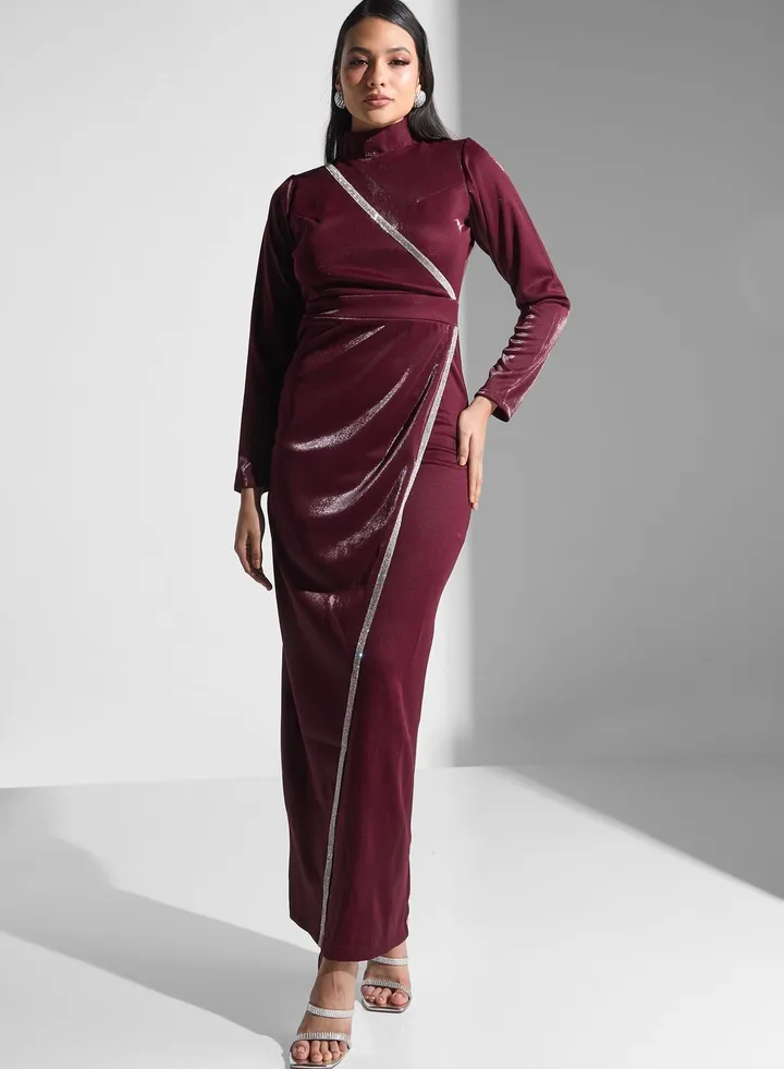 High Neck Mock Dress