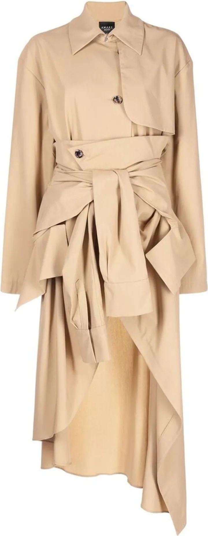 Tie-Waist Trench Coat