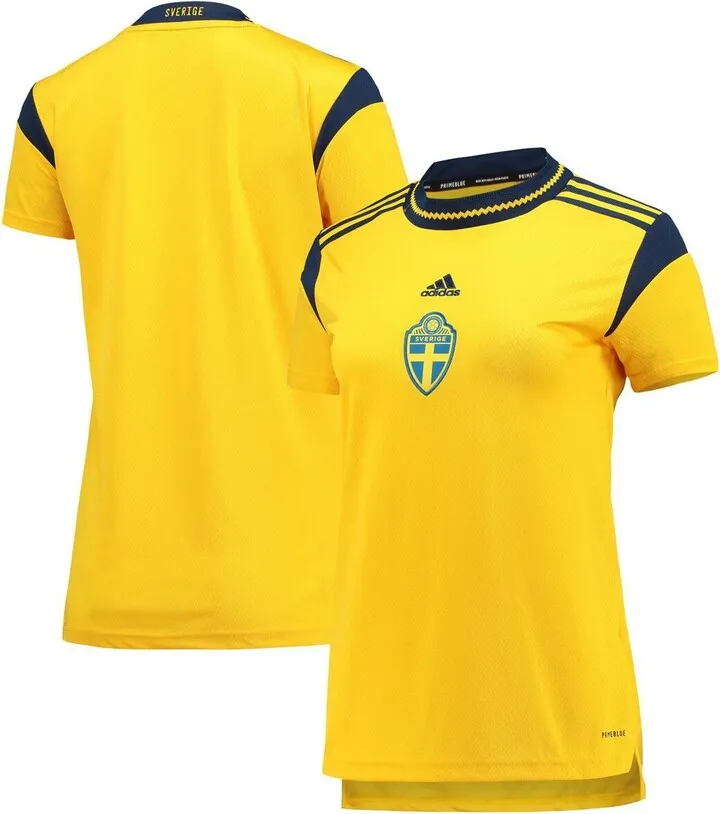 Women's adidas Yellow Sweden Women's National Team 2022 Replica Jersey