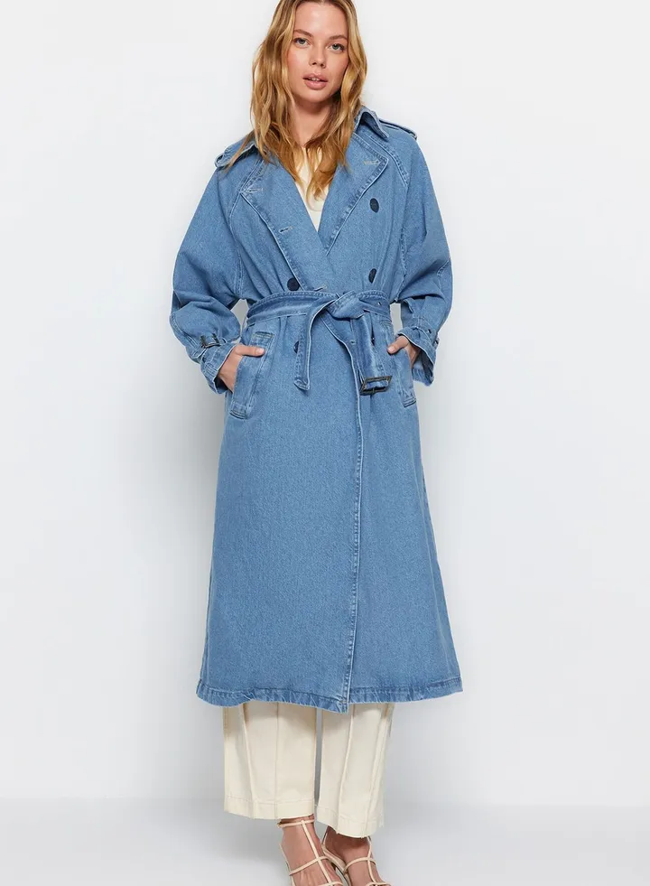 Denim Longline Coat