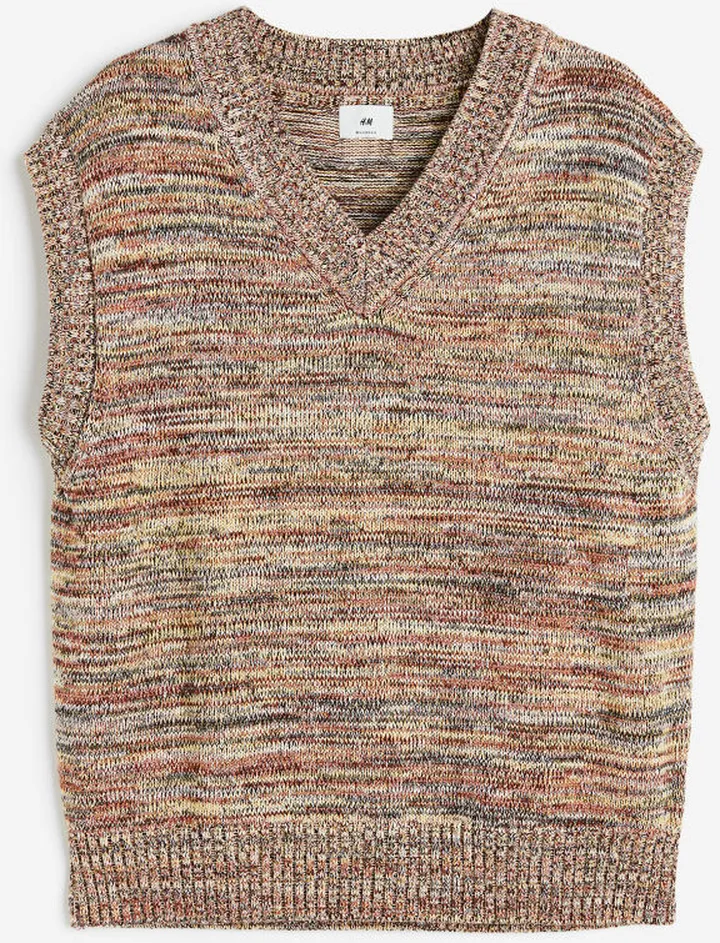 Relaxed Fit Sweater Vest