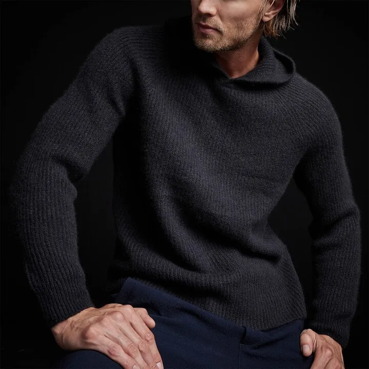 Cashmere Cardigan Stitch Hoodie