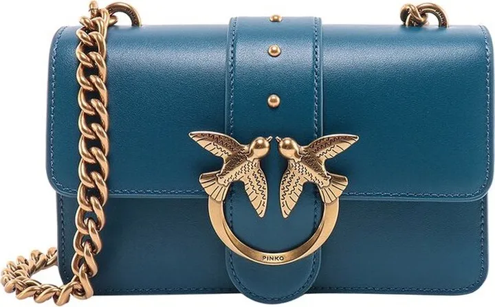Pinko Chain Linked Love One Mini Crossbody Bag