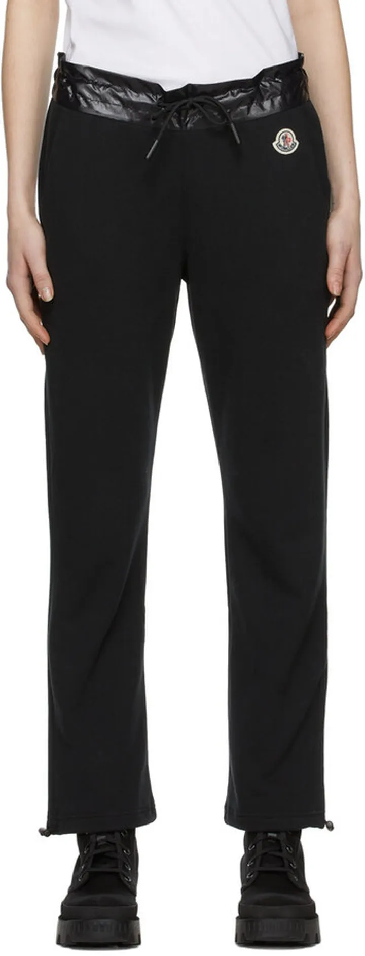 Moncler Black 'Born To Protect' Lounge Pants