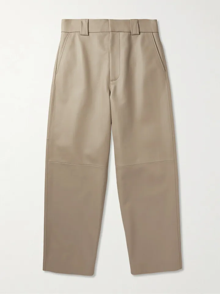 Eternal Wide-Leg Leather Trousers