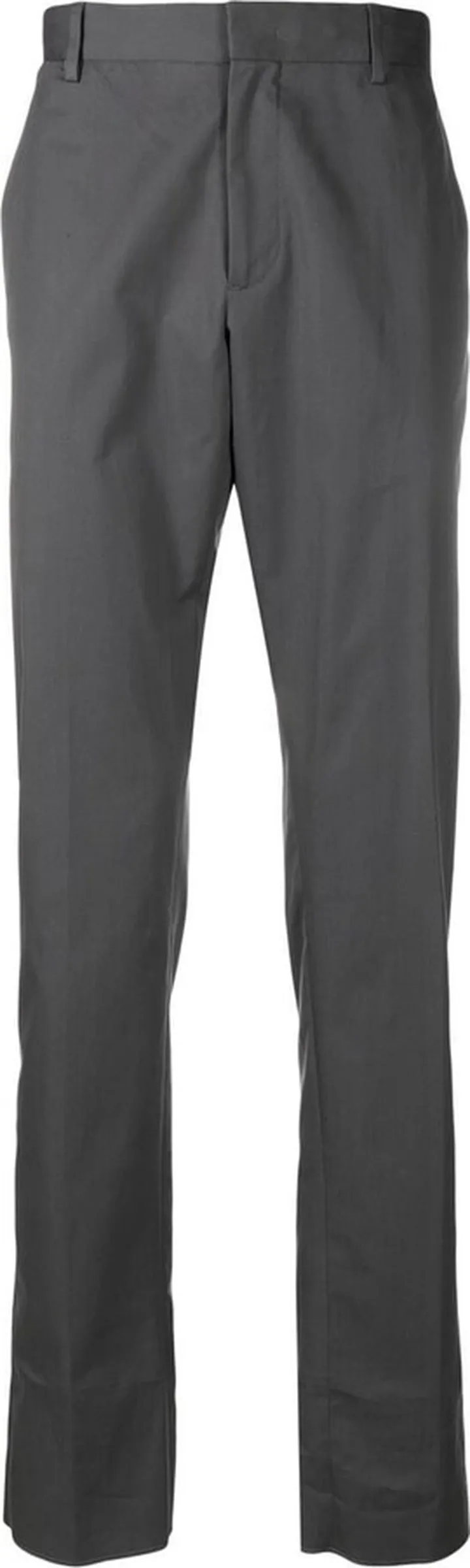 Slim-Leg Cotton Trousers
