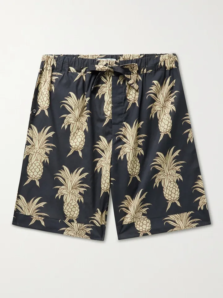 Printed Cotton Pyjama Shorts