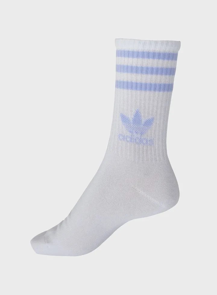 3 Stripes Crew Socks