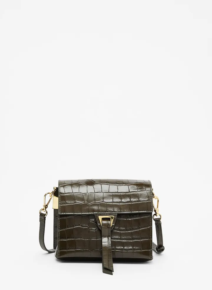Louise Croc Effect Shoulder Bag