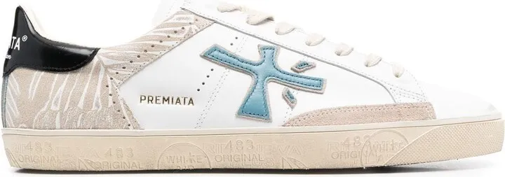 Steven 6178 leather low-top sneakers