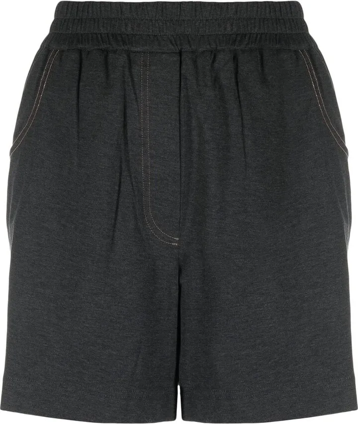 Straight-Leg Cotton Shorts