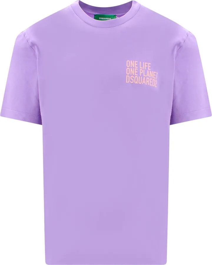 Organic cotton t-shirt with OLOP print on the front