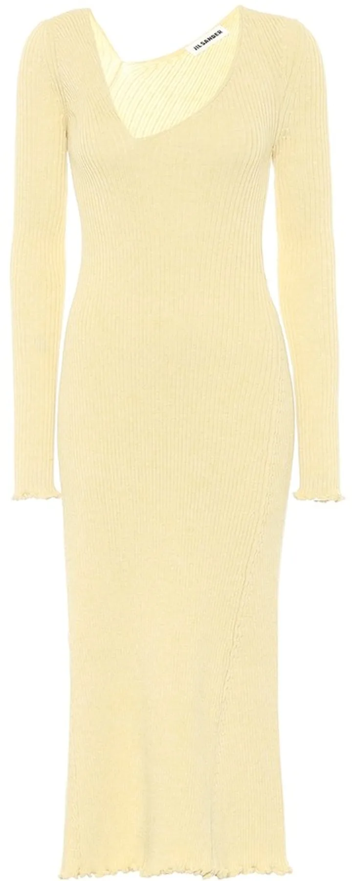 Wool-blend midi dress
