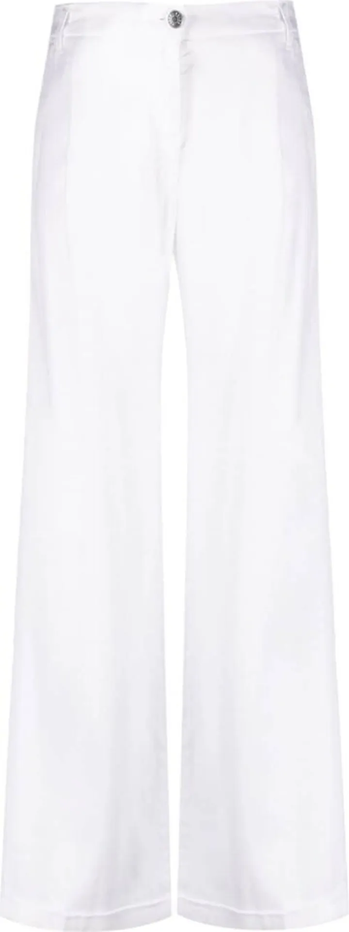 Straight-Leg Linen-Blend Trousers