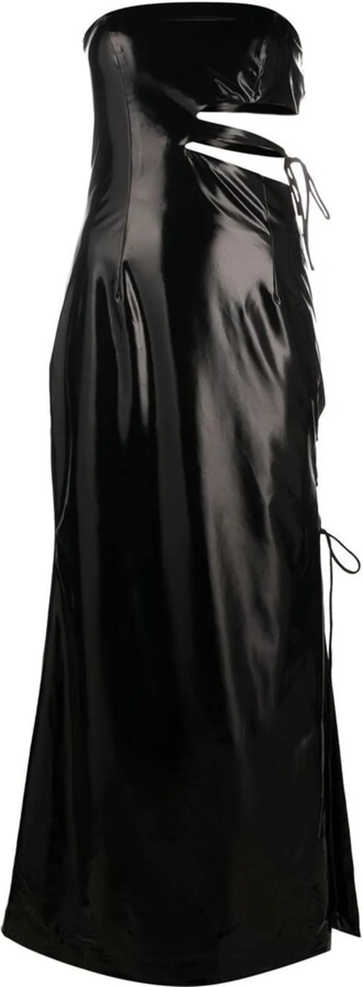 Strapless Cut-Out Maxi-Dress