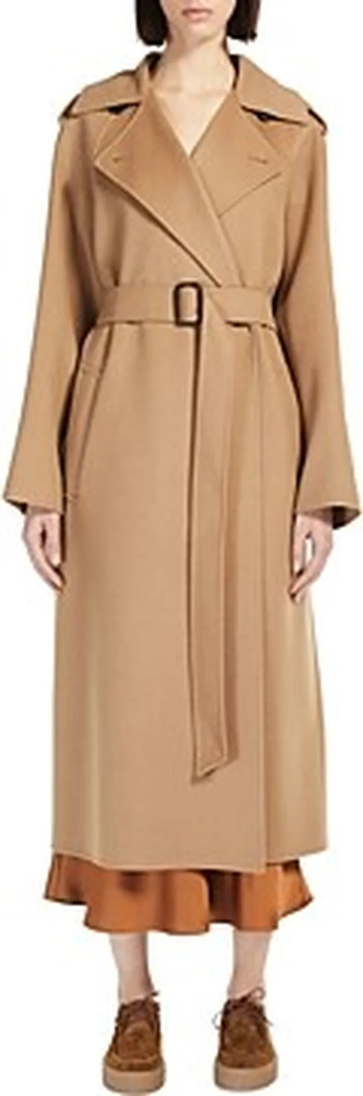 Weekend Max Mara Cobalto Belted Wool Blend Coat