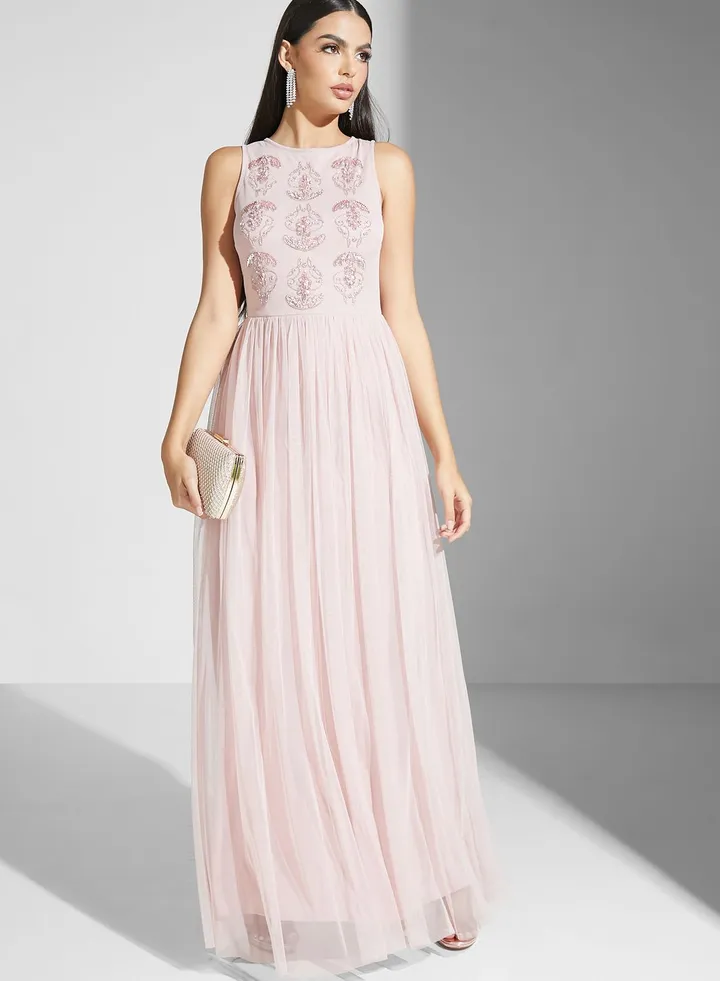 Shouq Embellished Bodice Dress