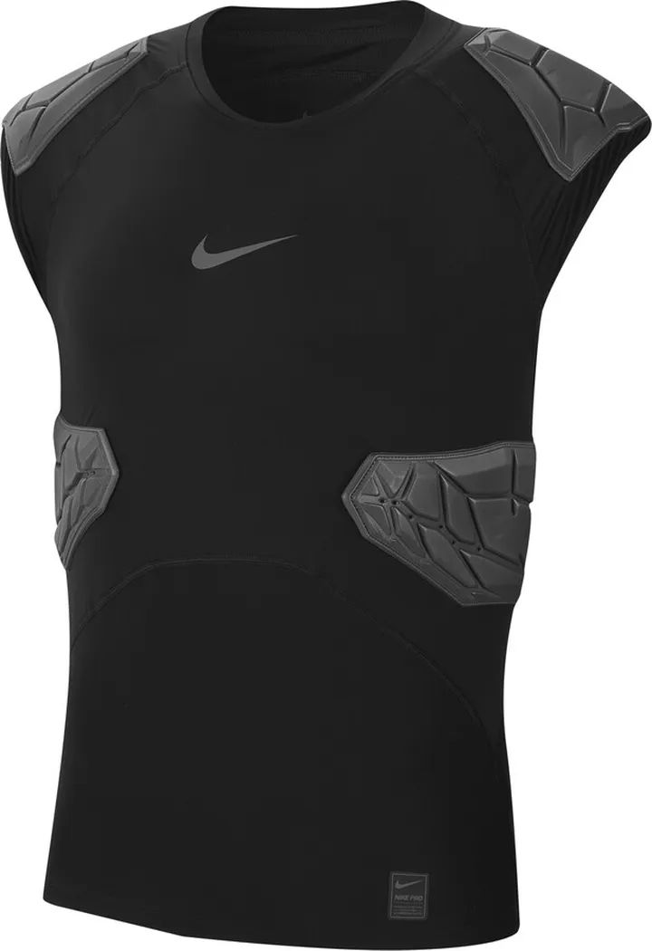 Men's Nike Pro HyperStrong 4-Pad Top in Black